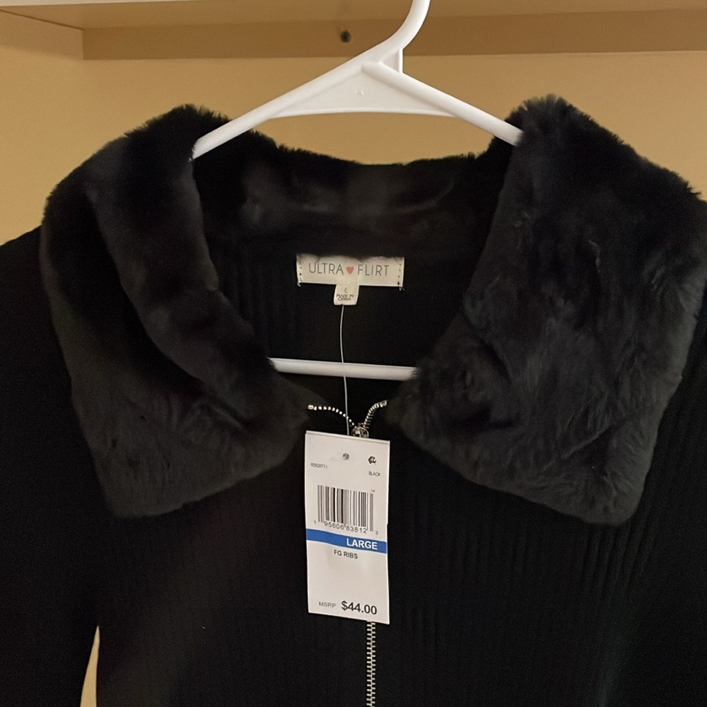 Ultra flirt brand black holiday sweater - Picture 2 of 8